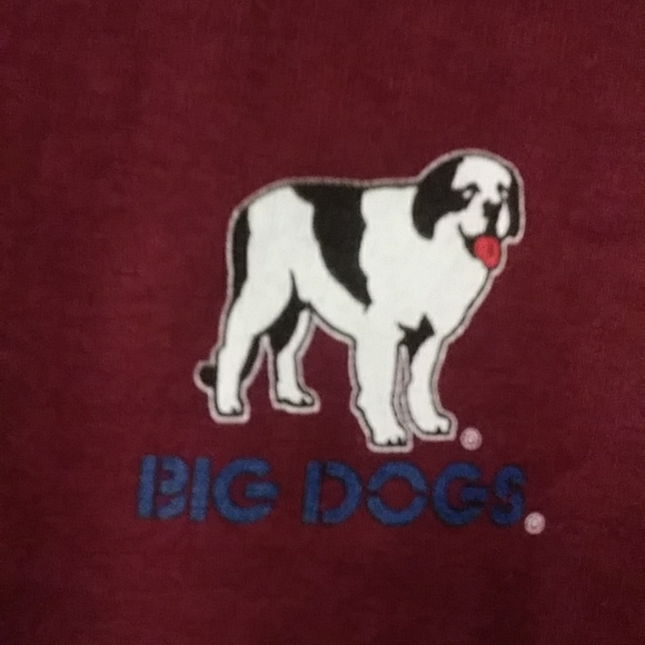 Big Dogs Attitude XL Long Sleeve Cranberry NWT - Picture 7 of 8